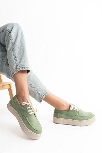 PASSAGE SHOES Γυναικεία Suede Leather Laced Casual Παπούτσια 4029