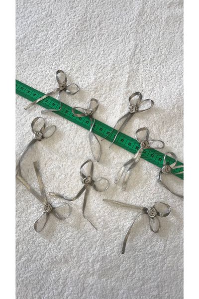 Ozpas Bow Satin Gray Rose Model 50pcs