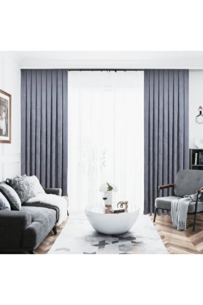 YS PERDE TASARIM Petek Dokulu Kadife Görünümlü Dökümlü Yüksek Kaliteli Fon Pe...