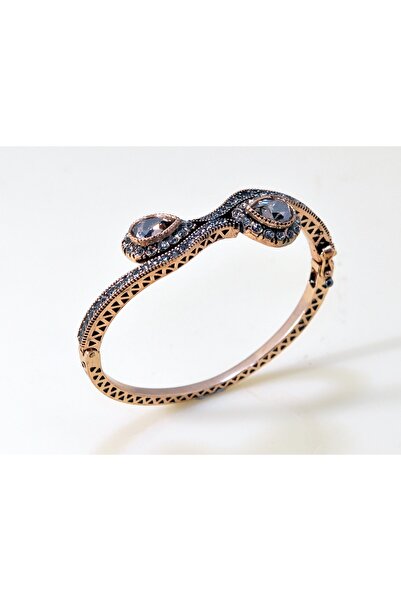 Aşina Gümüş Yeni Yıl Hediyesi Elmas Montür i Taşlı Kelepçe Bileklik Sevgiliye...