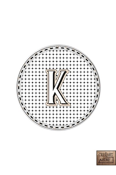 CREARTHOME Emily Pasta Tabağı '' K '' - 19 Cm