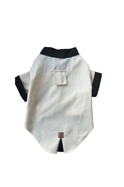 Bi Dolap Ponçik Cool Tuxedo Soft Texture Gabardine Fabric Satin White Bow Tie Cat Dog Outfit & Shirt