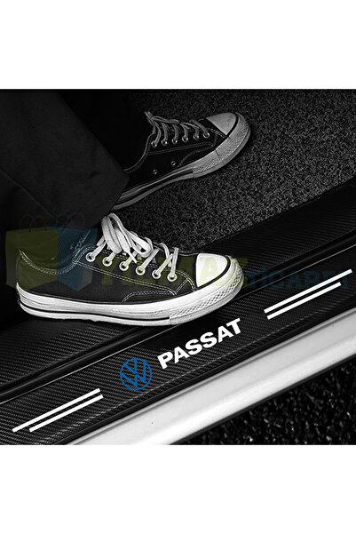 yılmazetic Volkswagen Passat Logo Karbon Kapı Eşiği Koruma Araba Etiket Oto S...
