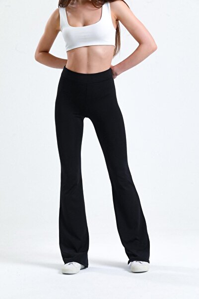 Babelook Γυναικείο κολάν από ύφασμα κατάδυσης σε μαύρο χρώμα