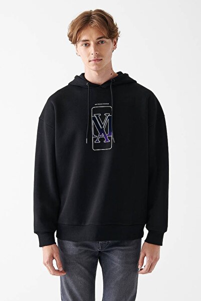 Mavi Erkek Logo Baskılı Siyah Sweatshirt 0610958-900
