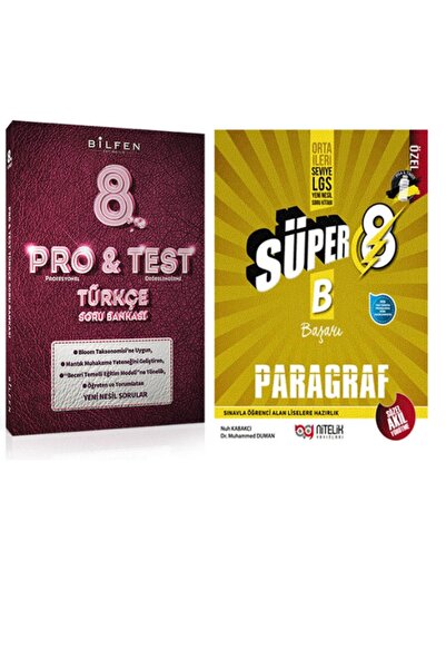 Bilfen Yayıncılık Bilfen Yayınları 8. Sınıf Lgs Pro Test Türkçe Soru Bankası+nitelik 8 Lgs Paragraf Süper Yeni Nesil