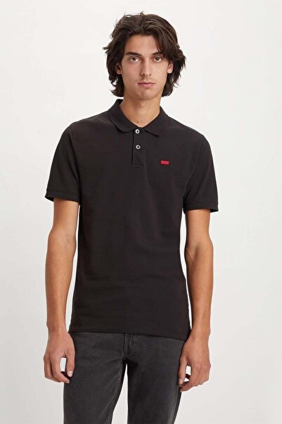 Levi's Ανδρικό μπλουζάκι πόλο Crew Neck Black - A4842-0015
