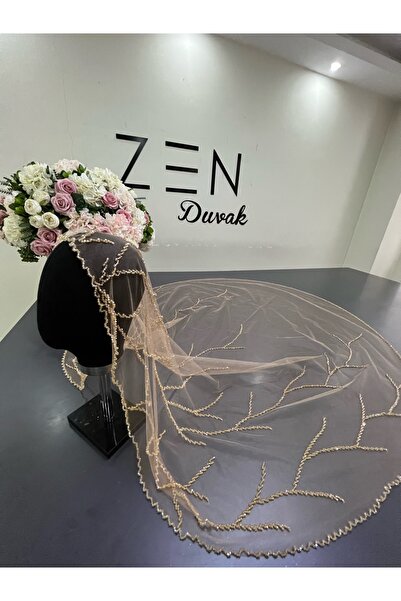 ZEN DUVAK Gold Dal Nakış Duvak