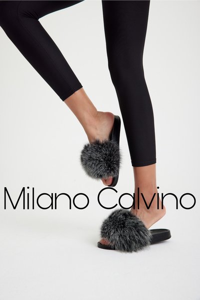 Milano Calvino النعال فروي