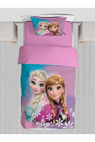 Bebaks Pink Elsa Patterned Bedding Set