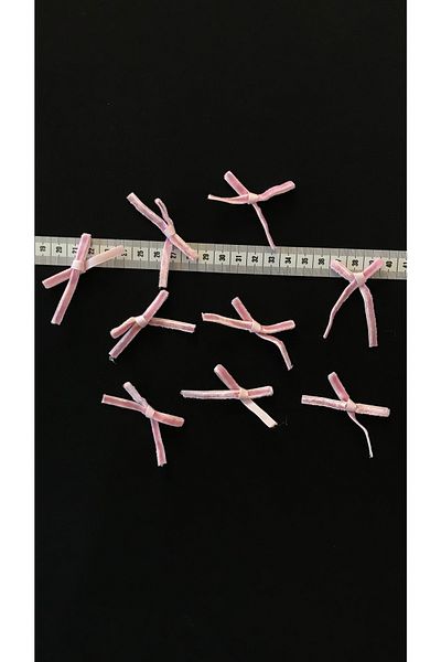Ozpas Bow Velvet Pink 50pcs