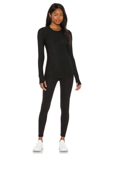 Zagrep Γυναικεία μαύρη μπλούζα Finger Snap Inner Show Not Silk Jersey