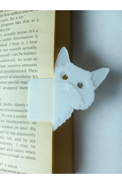 LuDesign 2 Curious Cat Bookmarks