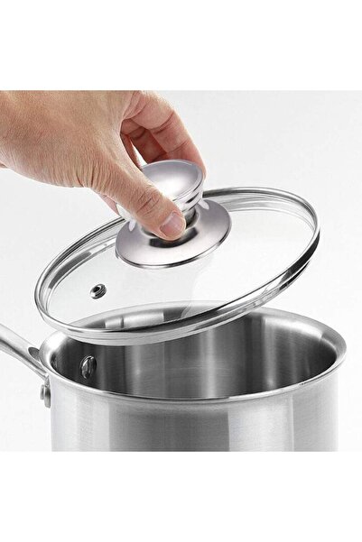 Ermiya Encere Tava Sahan Için Cam Kapak 30 Cm +tahta Baharat Kaşık Bedava