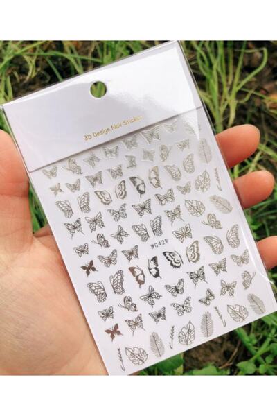 Beauty Box Yeni Kelebek Tırnak Süsleme Nail Art Kendinden Yapışkanlı Sticker ...