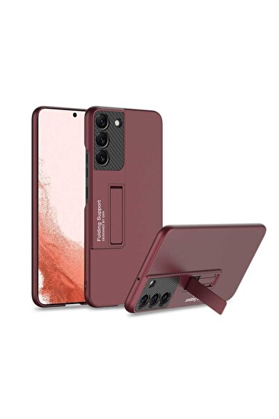 Rivor Samsung Galaxy S22 Uyumlu Kılıf Standlı Mat Görünümlü Renkli Kamera Kor...