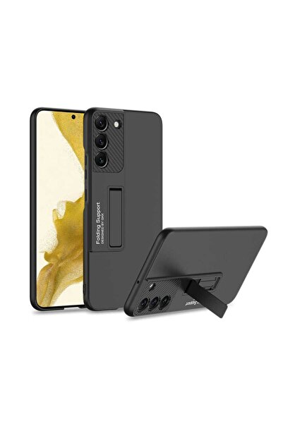 Rivor Samsung Galaxy S22 Uyumlu Kılıf Standlı Mat Görünümlü Renkli Kamera Kor...