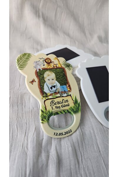 DeryalarPromosyon 25 Adet Safari Temalı Konsept Ayak Izi Açacak Magnet Doğum ...