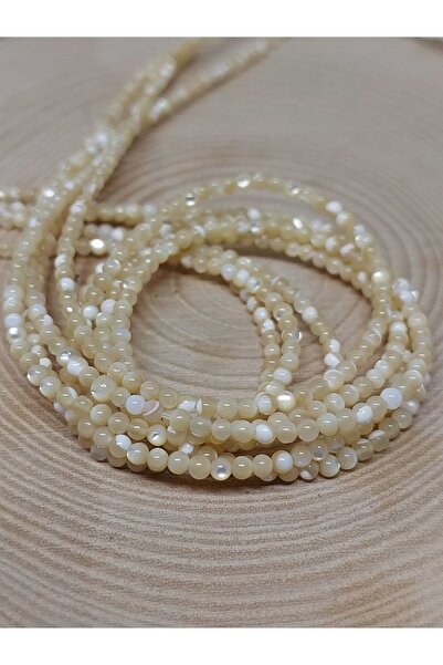 Yasamtohumu Brățară Boy Sedef Taș Karamel Yarım Dizi 2mm (17CM UZUNLUK)