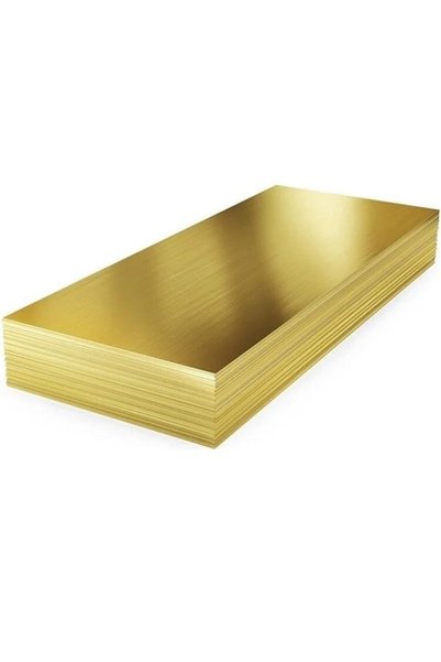 MetalDepom 0.7 Mm Pirinç Levha Sac Plaka 750x1000 Mm
