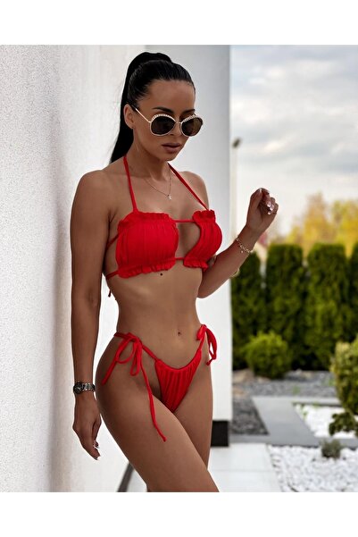 ŞAHPERA BUTİK Бікіні з рюшами