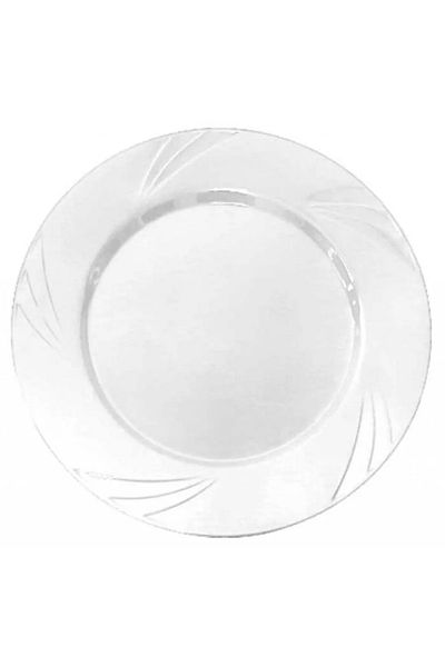 Mini Parti Mini Party Store - Crystal Mica White Plate, Set of 6