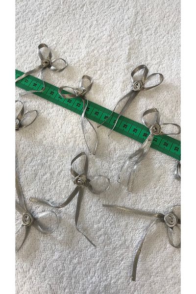 Ozpas Bow Satin Gray Rose Model 50pcs