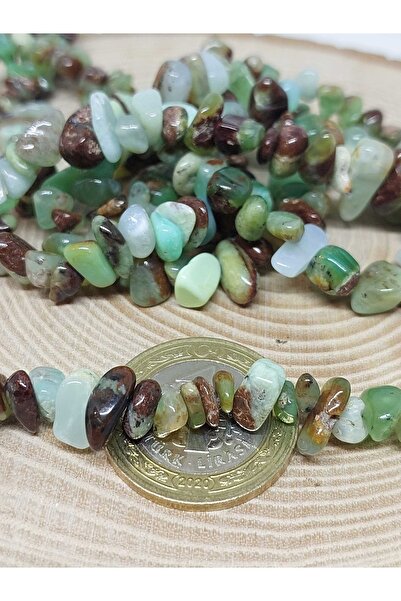 Yasamtohumu Piatra Chrysoprase Perforata Dimensiune Mini 50 Bucati