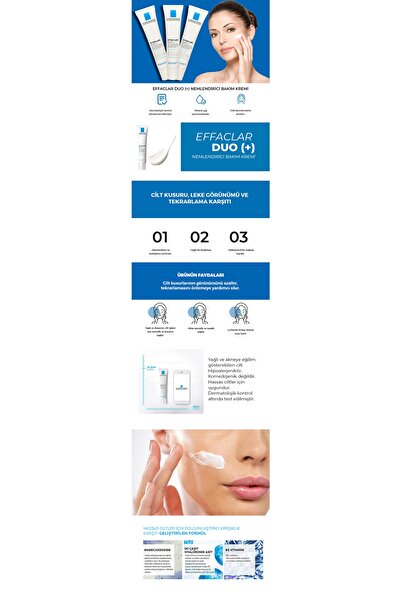 La Roche Posay Effaclar Duo+ - Yağlı Ciltler Için Bakım Kremi -40ml