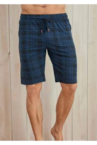 KLY Ανδρικό βαμβακερό σορτς Navy Blue Pocket