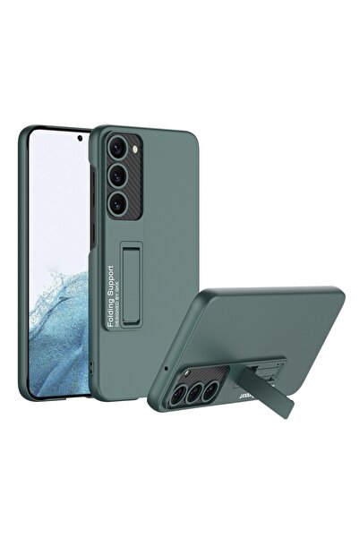 Rivor Samsung Galaxy S23 Uyumlu Kılıf Standlı Mat Görünümlü Renkli Kamera Kor...