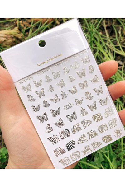 Beauty Box Yeni Kelebek Tırnak Süsleme Nail Art Kendinden Yapışkanlı Sticker ...