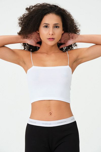 efstyle Combed Crop Athlete with Rope Strap