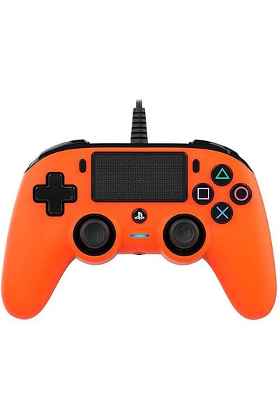 Nacon Orange Ps4 Wired Compact Controller