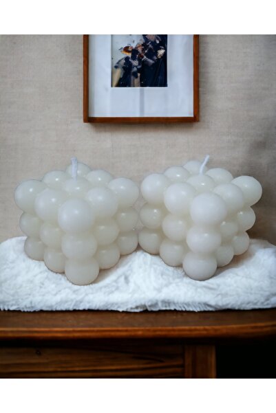 ERSE HOME Ikili Lavanta Ve Vanilya Kokulu Bubble Mum