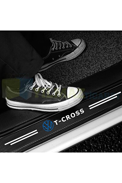 yılmazetic Volkswagen T-cross Logo Karbon Kapı Eşiği Koruma Araba Etiket Oto ...