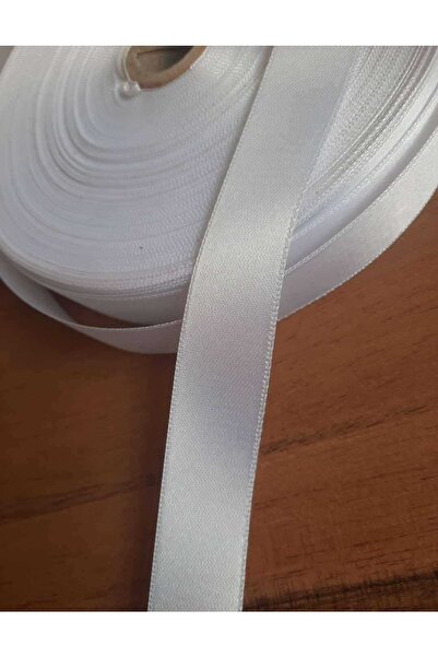 İMREN AKSESUAR Panglică din satin alb 2 cm 10 metri