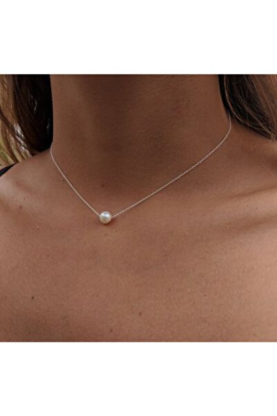 M Miel Kadın Inci Detay Zincir Kolye