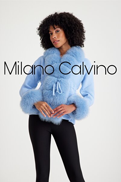 Milano Calvino Kürklü Triko Hırka