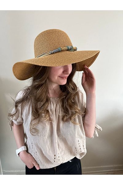 Allen Accessories Star Figured Summer Straw Hat