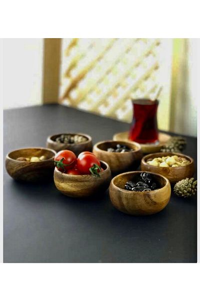 Kitchen Pembelia Set of 6 Luxury Round Presentation Snacks