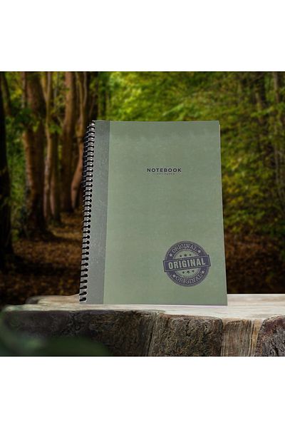 KESKİN COLOR 16x22 Cm Unlined Light Paper 80 Sheets Ring Binder Cardboard Cover 60 Gr Ivory Paper