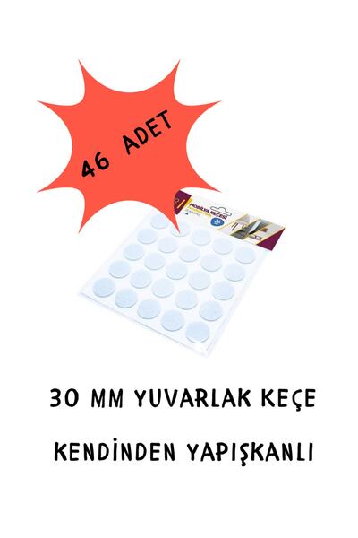 HeiN Yuvarlak Keçe Yalıtım Ses Çizik Önleyici Masa Sandalye Koltuk Ayağı Keçe...