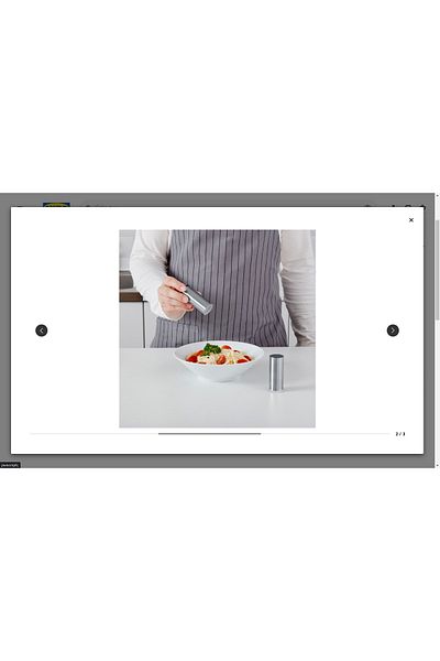 IKEA Plats Salt-fiber bowl, Stainless Steel, 7 Cm, 2 Pieces