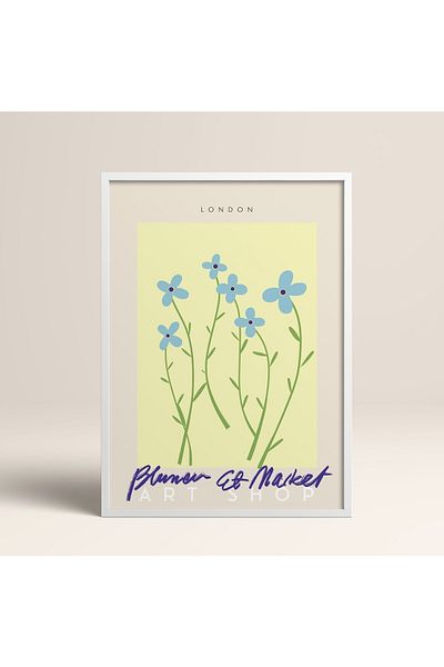 HOMEPACK Επιτραπέζιο ζωγραφικής με λευκό ξύλινο πλαίσιο Καλλιτεχνική μοντέρνα διακόσμηση τοίχου (ABSTRACT49-WHITE-40X60)