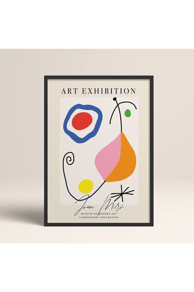 HOMEPACK Crna slika u drvenom okviru, uokviren poster, umetnički moderni zidn...