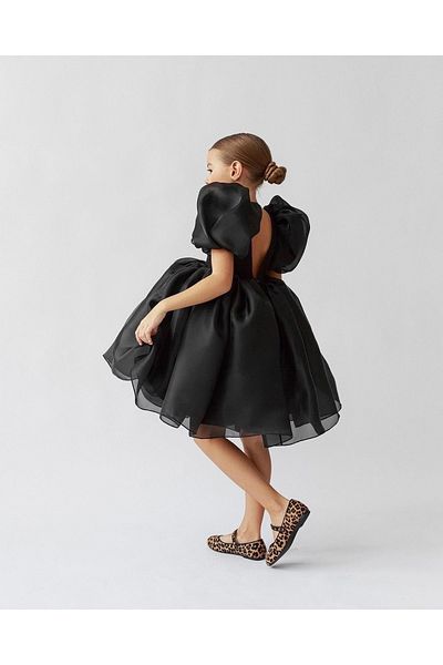Asel Kids Girl's Bella Model Black Trend Dress