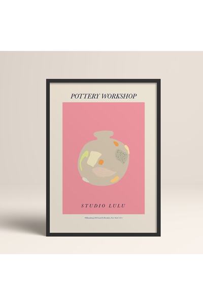 HOMEPACK Tablou cu rama din lemn negru Poster cu rama Decor artistic modern d...