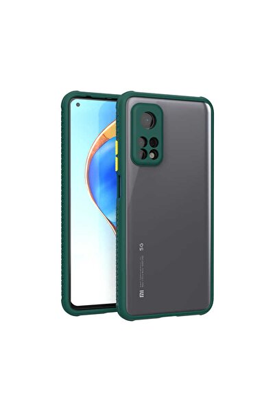ZM STORE Xiaomi Mi 10t 5g Kılıf Köşe Ve Kamera Korumalı Arkası Parlak Şeffaf Kaff Kapak