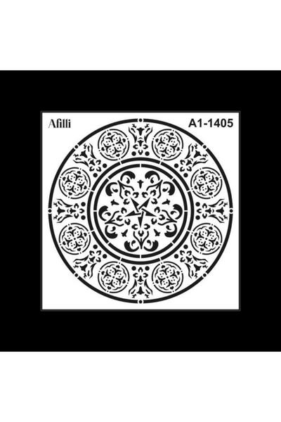 Filli Boya Afilli Stencıl A1-1405 Mandala-5 30*30
